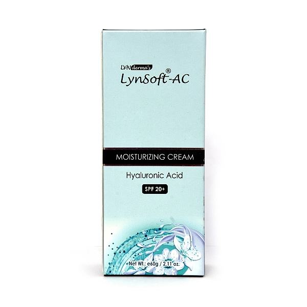 LYNSOFT-AC MOISTURIZING CREAM WITH SPF20+ & HYALURONIC ACID - Image 2