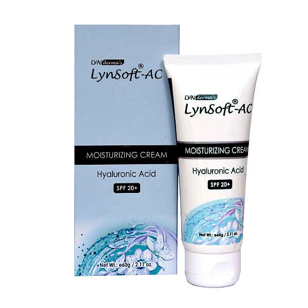 LYNSOFT-AC MOISTURIZING CREAM WITH SPF20+ & HYALURONIC ACID - Image 4